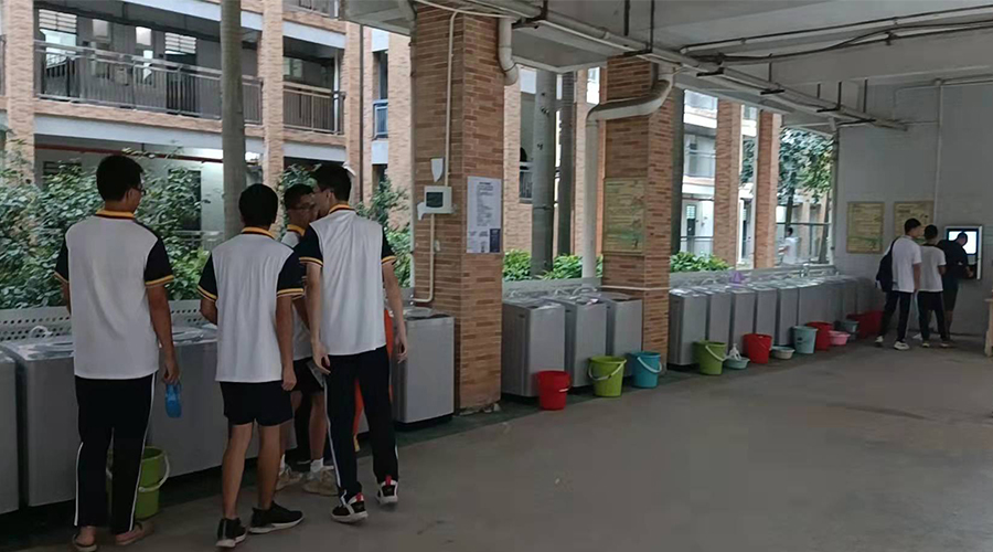 好評續(xù)單！江門一中學(xué)校持續(xù)追加共享洗衣機！